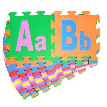Imagem de Tapete de Alfabeto em Eva - 26 peças - Playhobbies, Colorido, Eva