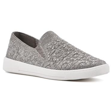 Imagem de WHITE MOUNTAIN Tênis feminino Unit, Prata/Tecido, 7.5