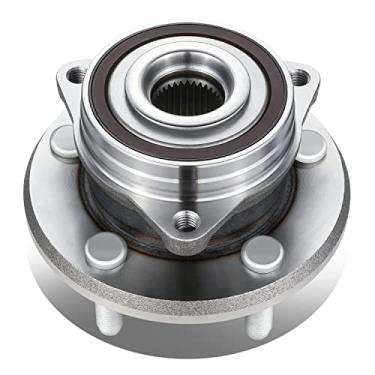 Imagem de DNA MOTORING OEM-WHA-0122 Conjunto de cubo de rolamento da roda dianteira compatível com 11-22 Durango / 11-21 Grand Cherokee, prata