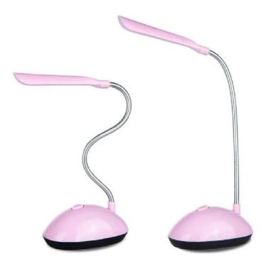 Imagem de Luminária de Mesa Led 360 Luz à Pilhas - Inter, Rosa