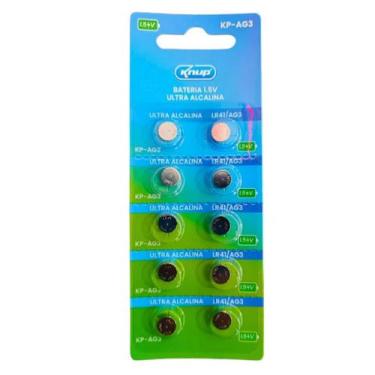 Imagem de Bateria Pilha Alcalina AG3 Cartela com 10 Peças 1,5V - MIXJAM