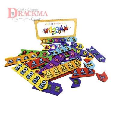 Imagem de Jogo de Matemática - Números e Operações Matemáticas 90 pçs - Drackma