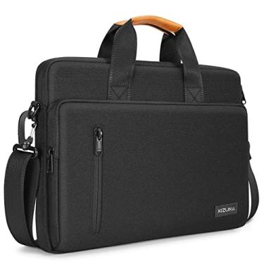 Imagem de KIZUNA Bolsa para laptop de 14 polegadas para computador de ombro tipo mensageiro para Lenovo Flex 14/14" HP EliteBook 840 G5/HP Pro 14 G3/Dell Latitude 7490 5490/15" Surface Laptop 3, preta