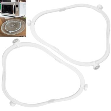 Imagem de Pacote com 2 anéis atualizados para toca-discos de micro-ondas W11252182 para anel giratório de micro-ondas Whirlpool, compatível com Amana Kenmore Whirlpool micro-ondas, substitui PS12584163