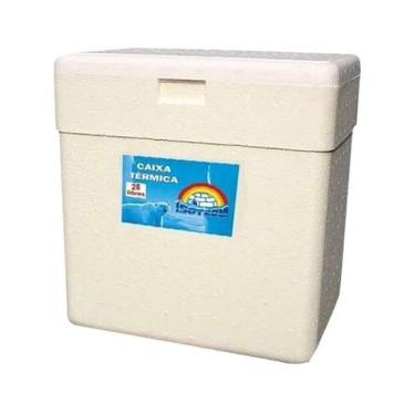 Imagem de Caixa Térmica De Isopor 28 Litros Sorvete Refrigerante 40x27 - isoterm