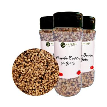 Imagem de Pimenta Branca em Grãos Premium Sabor Autentico Dosador Kit 3 50g  - N