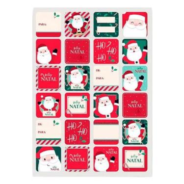 Imagem de 576 Adesivos de Natal Atacado Etiqueta Presente 4cm Natalino - Cromus,