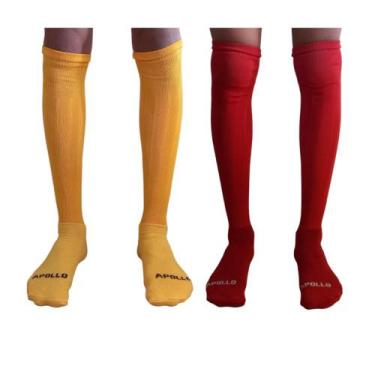 Imagem de Kit Com 03 Pares Meião Futebol Masculino Adulto PROFISSIONAL Atoalhado