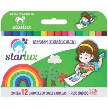 Imagem de Starlux Massa Modelar 12 Cores Com 6 Unidades