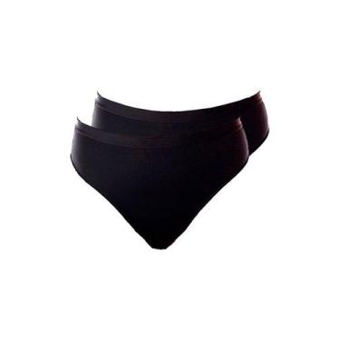 Imagem de Kit com 2 Calcinhas Demillus 26826, Preto, XG