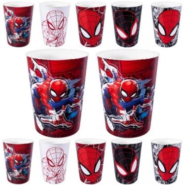 Imagem de Kit Festa Infantil Homem Aranha Copo 320ml 5 Unidades - Plasutil