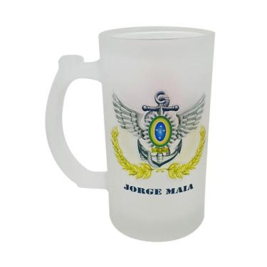 Imagem de Caneca Vidro Chopp Cerveja Personalizada Forças Armadas - GMH 