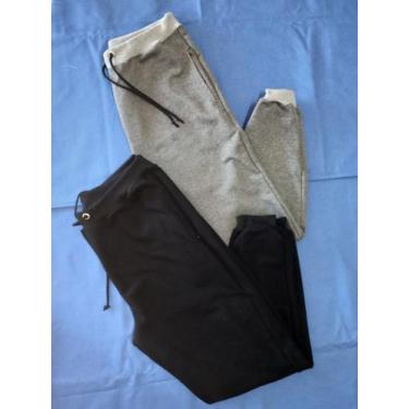 Imagem de Calça Moletom Unisex Tamanho P - W Diniz Confecções, Cinza, P