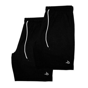 Imagem de Kit 2 Bermudas Masculina Moletom Short Moletinho Conforto - Bueno Stor