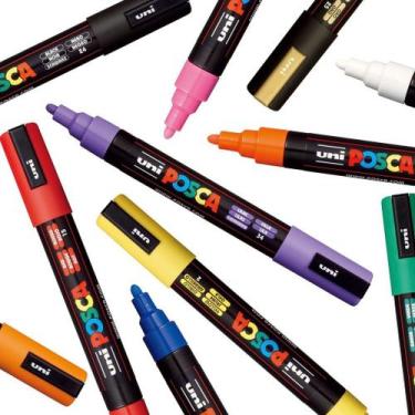 Imagem de Posca PC-5M Individual - Uni ball / WX GIFT - CiS, 24 Preta