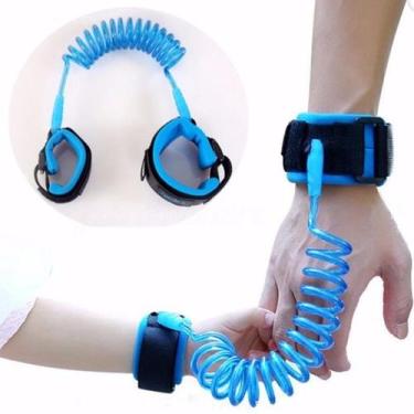 Imagem de Bracelete Anti Perda Criança Cordinha Pulseira Expansivel Regulável pu