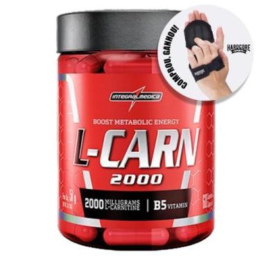 Imagem de L-Carnitina 60 Caps Integralmedica + Luva Caleira Hardcore