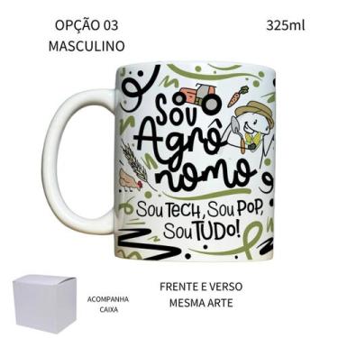 Imagem de Caneca 325ml Flork Profissões Agronomia Agrônomo Agrônoma - LARANJA E 