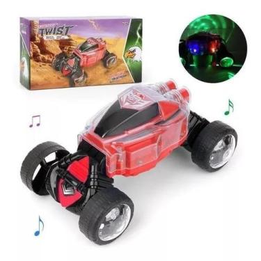 Imagem de Carrinho Á Pilha Twist Dois Modo Bate E Volta  Som E Luz.(Vermelho) - 