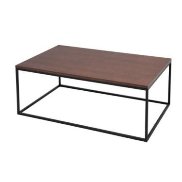 Imagem de Mesa Grande Centro Sala Orleans Estilo Industrial Metal Madeira - Stud