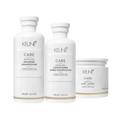 Imagem de Kit Keune Home Care Satin Oil (Shampoo + Condicionador + Máscara)