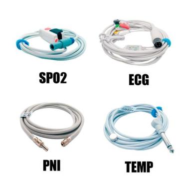 Imagem de Kit Monitorização Completo Monitor Prolife P10 P12 P15 - Maple Hospita