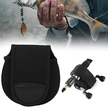 Imagem de VGEBY Bolsa de carretel de pesca, capa protetora de roda de pesca capa de carretel giratório forte durável suprimentos para uso ao ar livre suprimentos de armazenamento