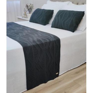 Imagem de PESEIRA MANTA TRICO CASAL QUEEN 230X60cm +2 CAPA DE ALMOFADA C11 - USU