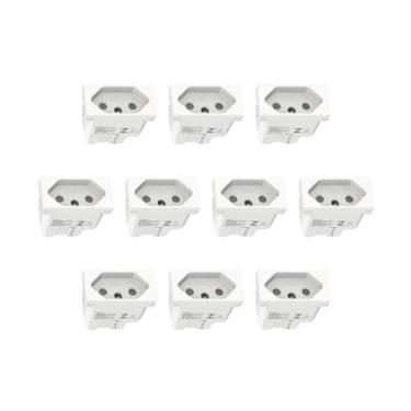Imagem de Kit 10 Modulo Tomada 20A Branco S70203104 Orion Schneider