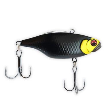 Imagem de U.S.A. BASS TACKLE Isca dura de acabamento premium M-Series Lipless Crankbait com ganchos de agudos do proprietário para pesca de robalo gigante largemouth Smallmouth (ouro preto, M-75)