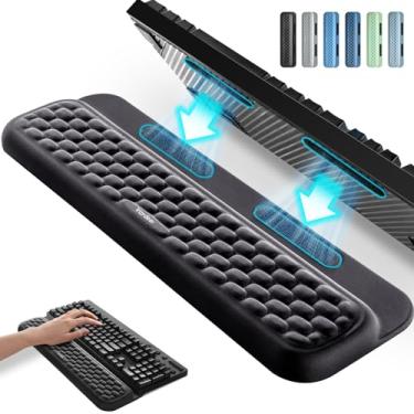 Imagem de Vaydeer Descanso de Pulso para Teclado com Adesivos, Almofada de Suporte para Teclado Mecânico Completo, Almofada Ergonômica de Mesa para Digitação Em Computador, Trabalho de Escritório, Jogos Em Casa