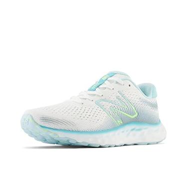 Imagem de New Balance Tênis de corrida feminino 520 V8, Branco/Azul gelo, 8 Wide