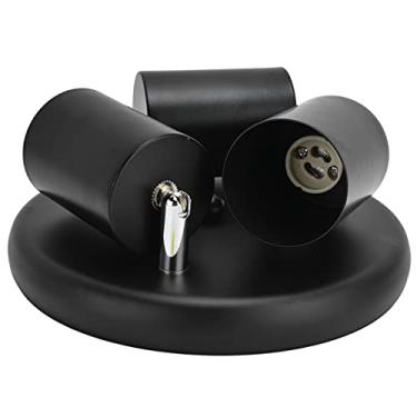 Imagem de Luminária Redonda de Teto, Luminária de Parede Com 3 luzes; Iluminação Direcional para Cozinha, Quarto, Sala de Jantar, Escritório; Faixa de tensão: 85-265V (três redondos pretos)