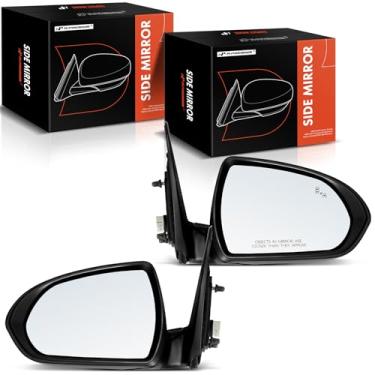 Imagem de A-Premium Par (2) espelhos retrovisores elétricos do lado do motorista e do passageiro - compatível com Hyundai Elantra 2017 2018 2019 2020 - Espelho retrovisor externo externo dobrável manual