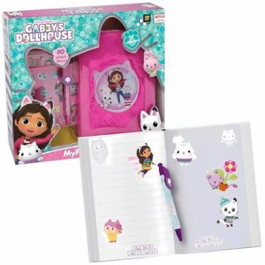 Imagem de Diário de Pelúcia Infantil Gabby's Dollhouse Rosa F0139-7 - Fun - Não 