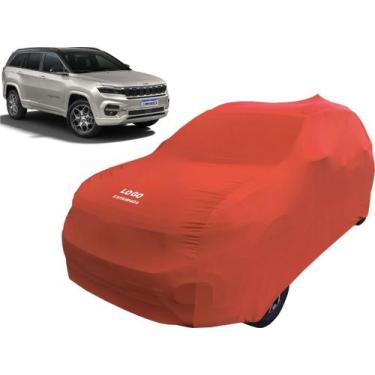 Imagem de Capa Para Cobrir Carro Jeep Commander Tecido Helanca - Mz, Vermelha