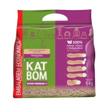 Imagem de Granulado Higiênico Kat Bom Natural Para Gatos 6kg - FVO/ DUMILHO/ BEA
