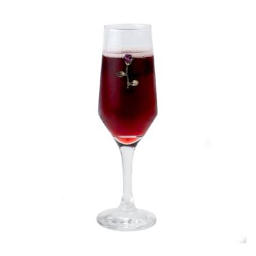 Imagem de META ATACADO, Taça Maria Mulambo Rosa Roxa Champagne Cristal Buffet 186 ml