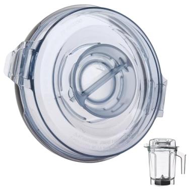 Imagem de Para tampa de recipiente da série Vitamix Ascent, tampa de jarro de perfil baixo de 1,8 g, compatível com jarras Vitamix A3500 A3300 A2500, para substituição de tampa Vitamix, tampa de 2 partes e