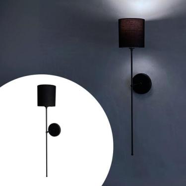Imagem de Arandela De Parede Industrial Sem Interruptor Com Cupula Bege, Branco 
