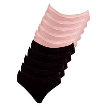 Imagem de Kit com 10 Calcinhas Biquíni Hope S38020 Colorido, Bege, M