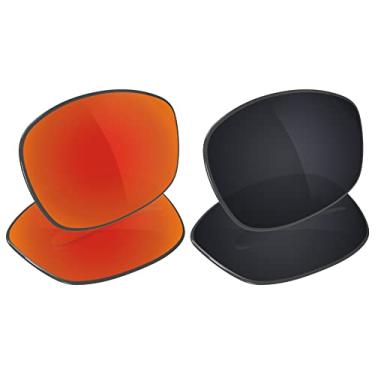 Imagem de Galvanic Lentes de reposição para óculos de sol Oakley Juliet - Rubi + preto polarizado - Pacote combo