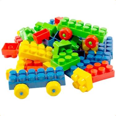 Imagem de Timplast Brinquedo Educativo Blocos de Montar 54 Peças