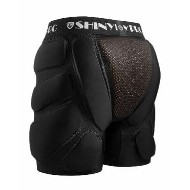 Imagem de SHINYPRO Shorts Acolchoados Protetores para Snowboard e Skate Ce Nível 2 Proteção Resistente para Bunda e Cóccix, Proteção Completa 3 Em 1