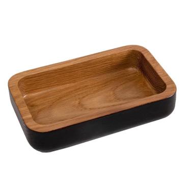 Imagem de Saboneteira Em Madeira Ecológica Banheiro Lavabo Simply Home