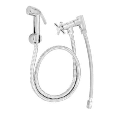 Imagem de Kit Ducha Higiênica Para Ligação Na Caixa Acoplada C39-CR Ducha Sanitária Chuveirinho Para Vaso Sanitário Banheiro