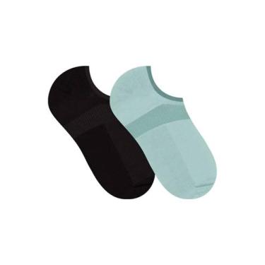 Imagem de Kit/2 Meia Sapatilha Selene 4805.001 Feminina Invisível Algodão T. 34/