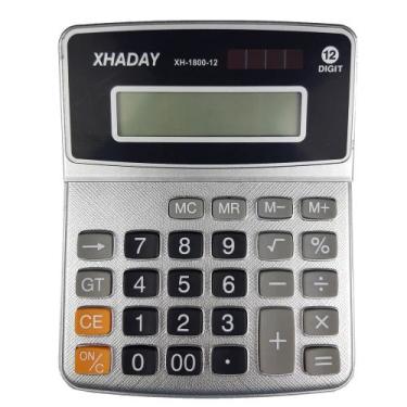 Imagem de Calculadora Eletrônica De Mesa 12 Dígitos XH-1800-12 - cp