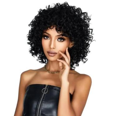 Imagem de Peruca Cacheada Ayumi Curta Sem Franja Fibra Futura - Gm Hair
