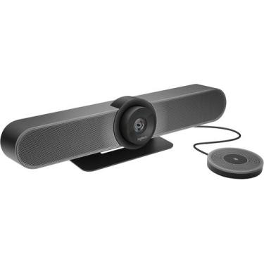 Imagem de Webcam Logitech Videoconferencia Meetup Expansion Mic 4K/Uhd, preto